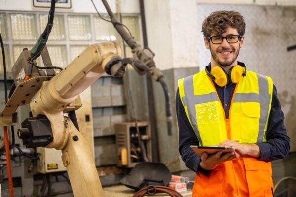 Worker giving On-Site Assistance