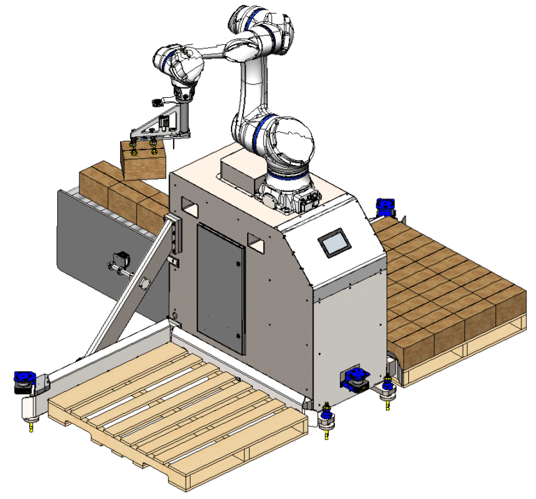 PalletBot – Collaborative Palletizing/Depalletizing Robot - BHS Robotics